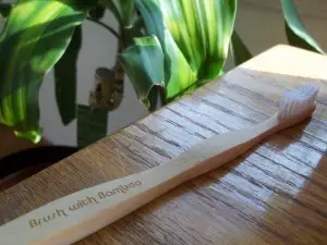 This Brush with Bamboo toothbrush helps eliminate the need for overusing plastic brushes. Click the picture to find out more.