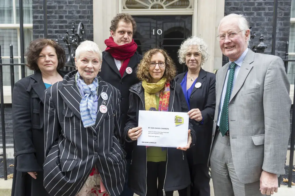 Ambassadors deliver the letter to officials at 10 Downing Street. 
