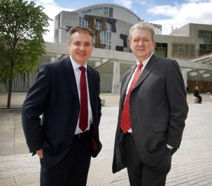 Richard Lochhead (R) said that he did not want to gamble on GMO crops in Scotland. 