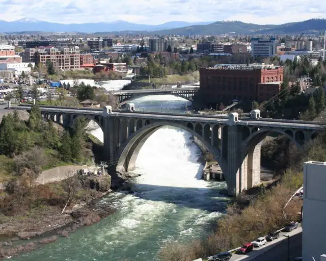 The Spokane River. Photo via RiverFallsTower.com.