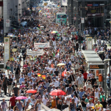 Thousands of Protesters Shut Down City Streets, March in Germany Against Government’s Increasing Coronavirus Restrictions