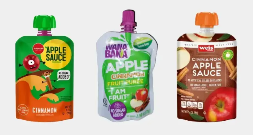 Applesauce purees from three Dollar Store companies have been recalled recently. 