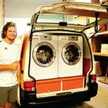 Two Guys Volunteer to Help Homeless By Outfitting Their Van With Washer and Dryer