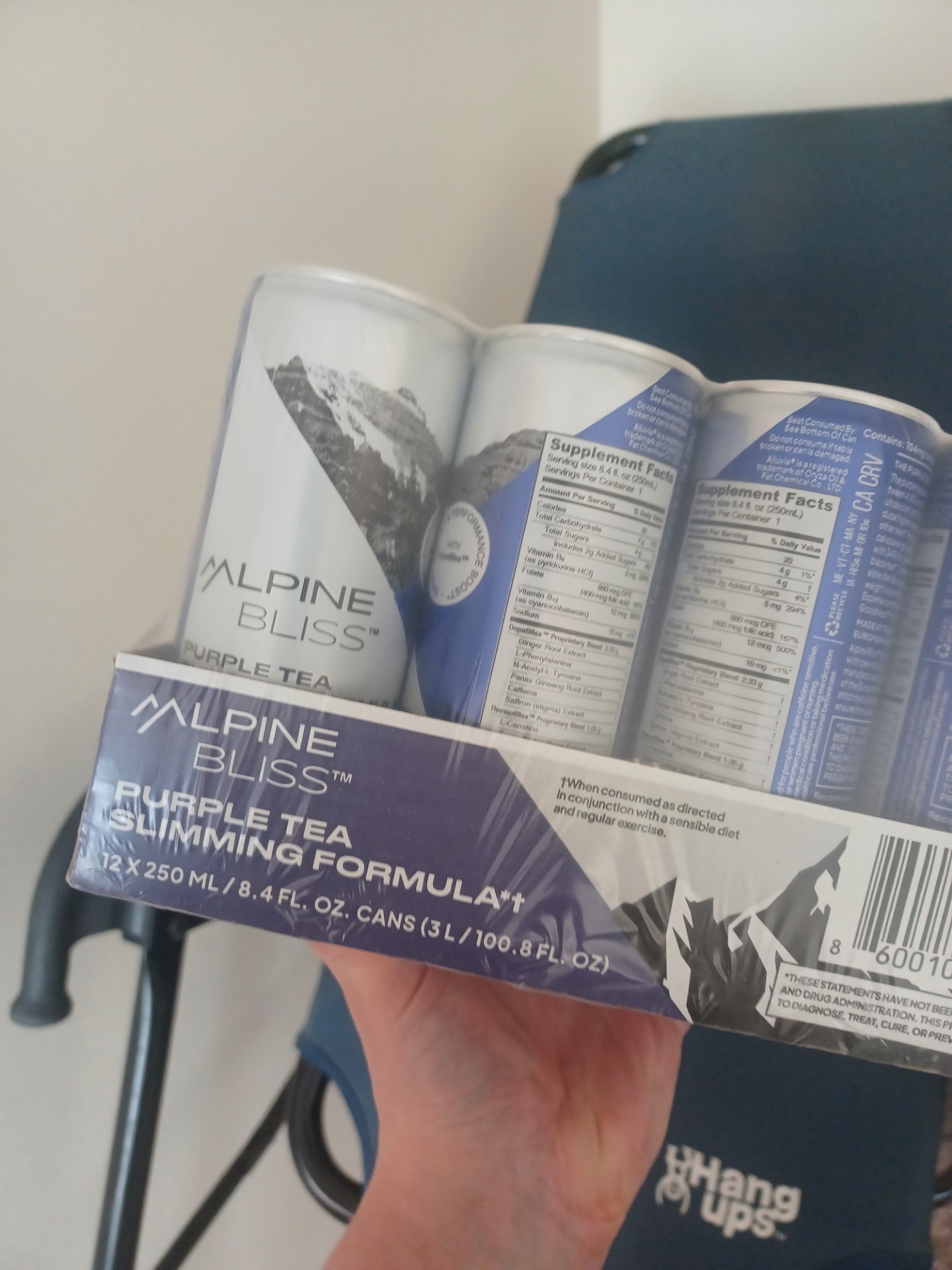 Alpine slimming tea formula with purple tea leaves. 