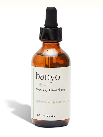 Frankincense and geranium essential oil from Banyo. 