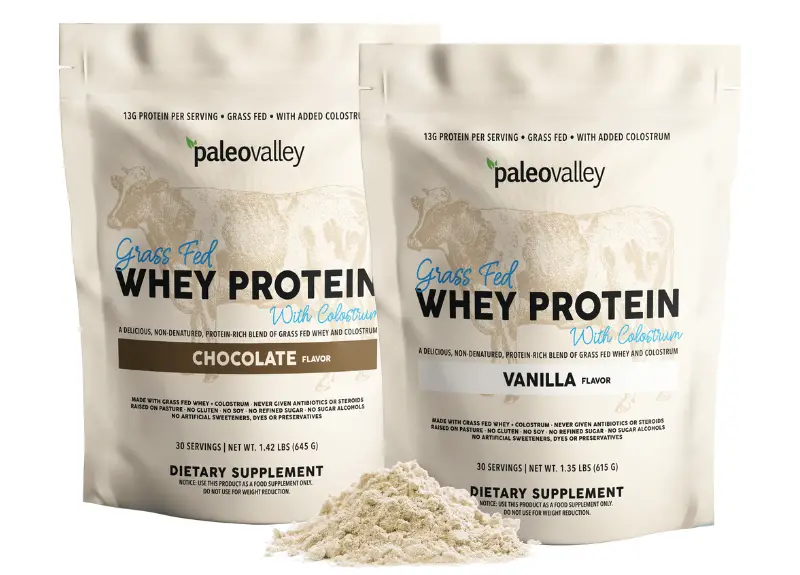 Best organic whey protein from Paleo Valley. 