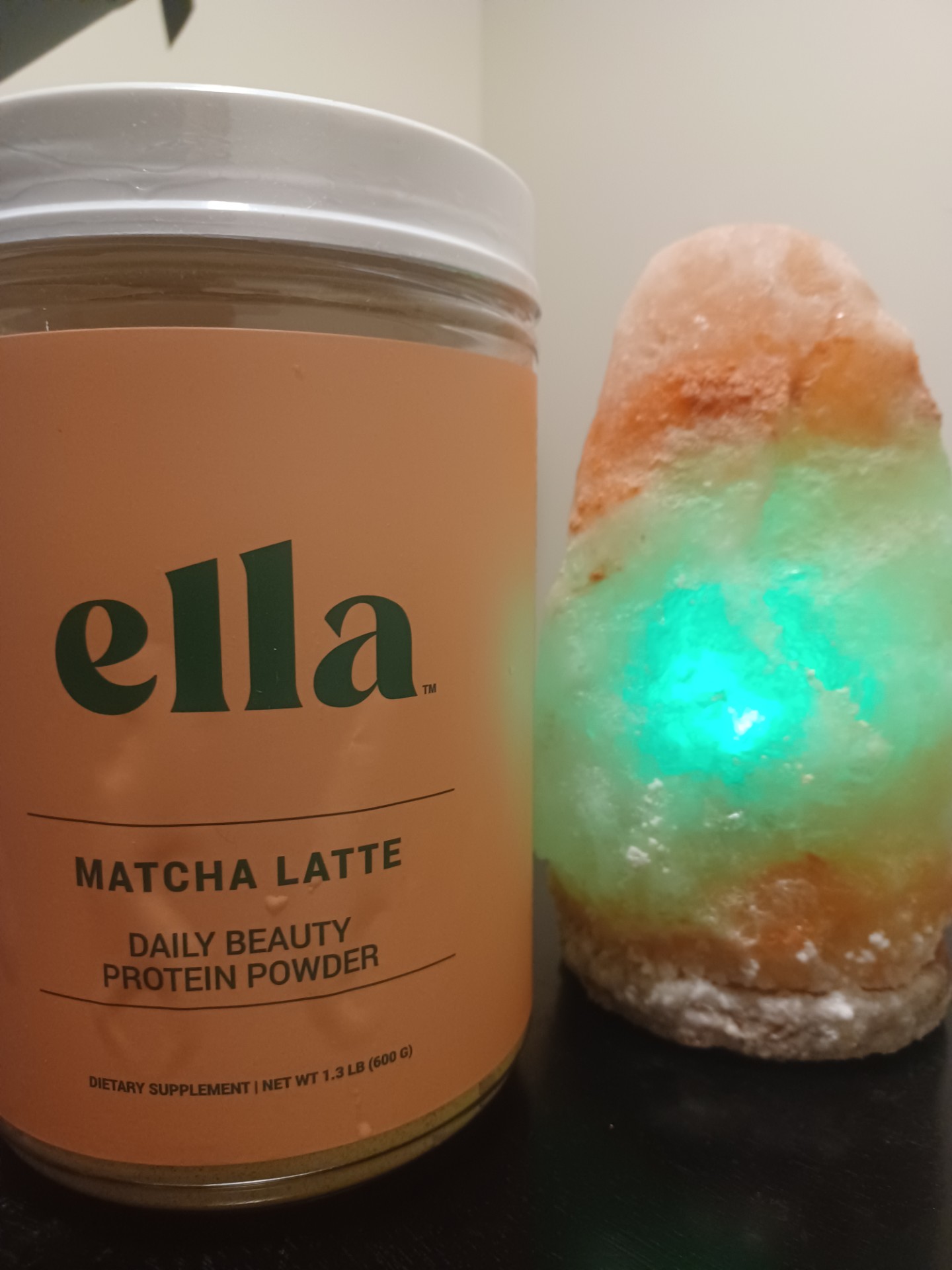 Ella Matcha Latte protein powder. 