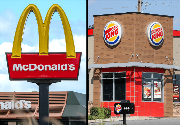 Burger King and McDonald's both revealed to use "fake cheese." 