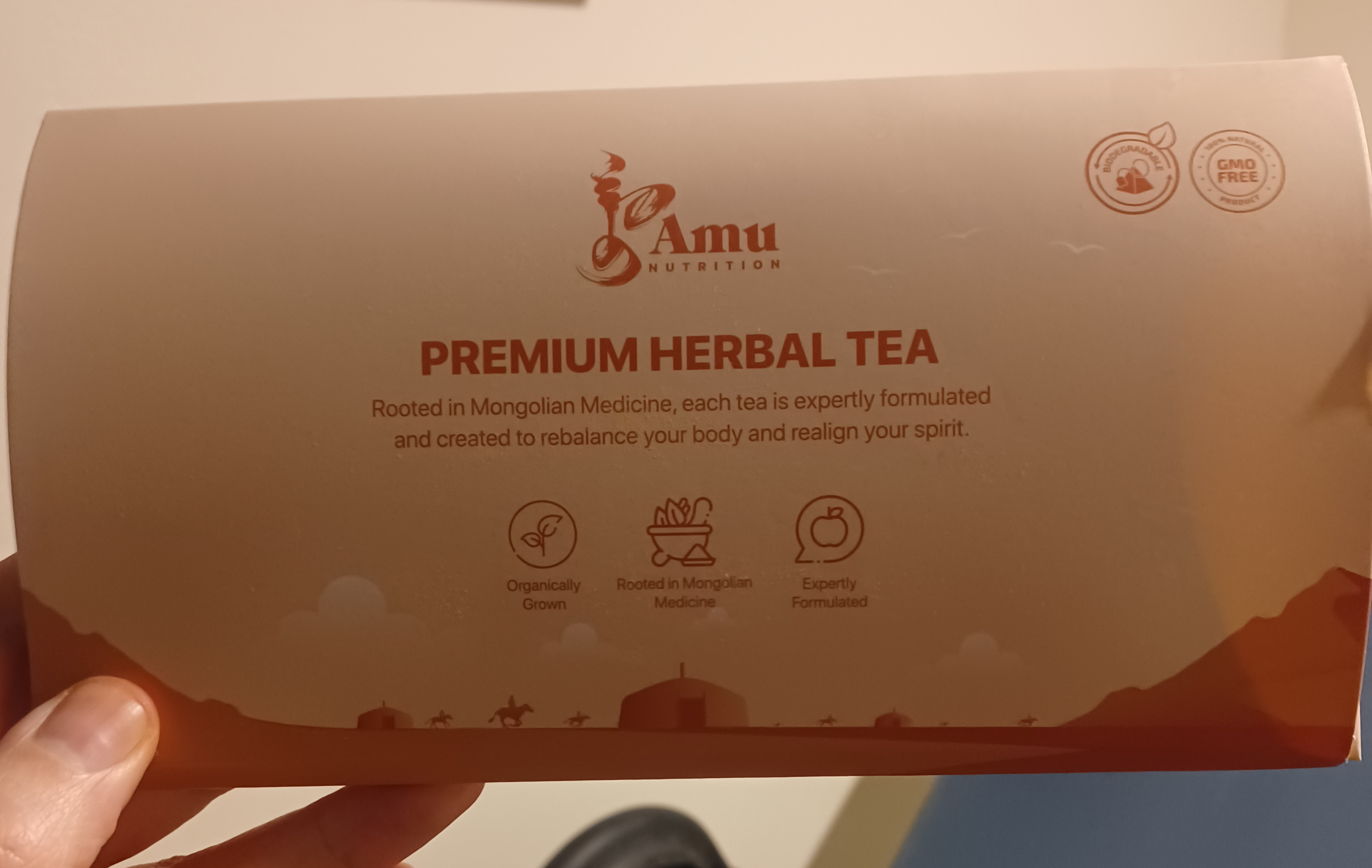 Amu Nutrition Mongolian style teas. 
