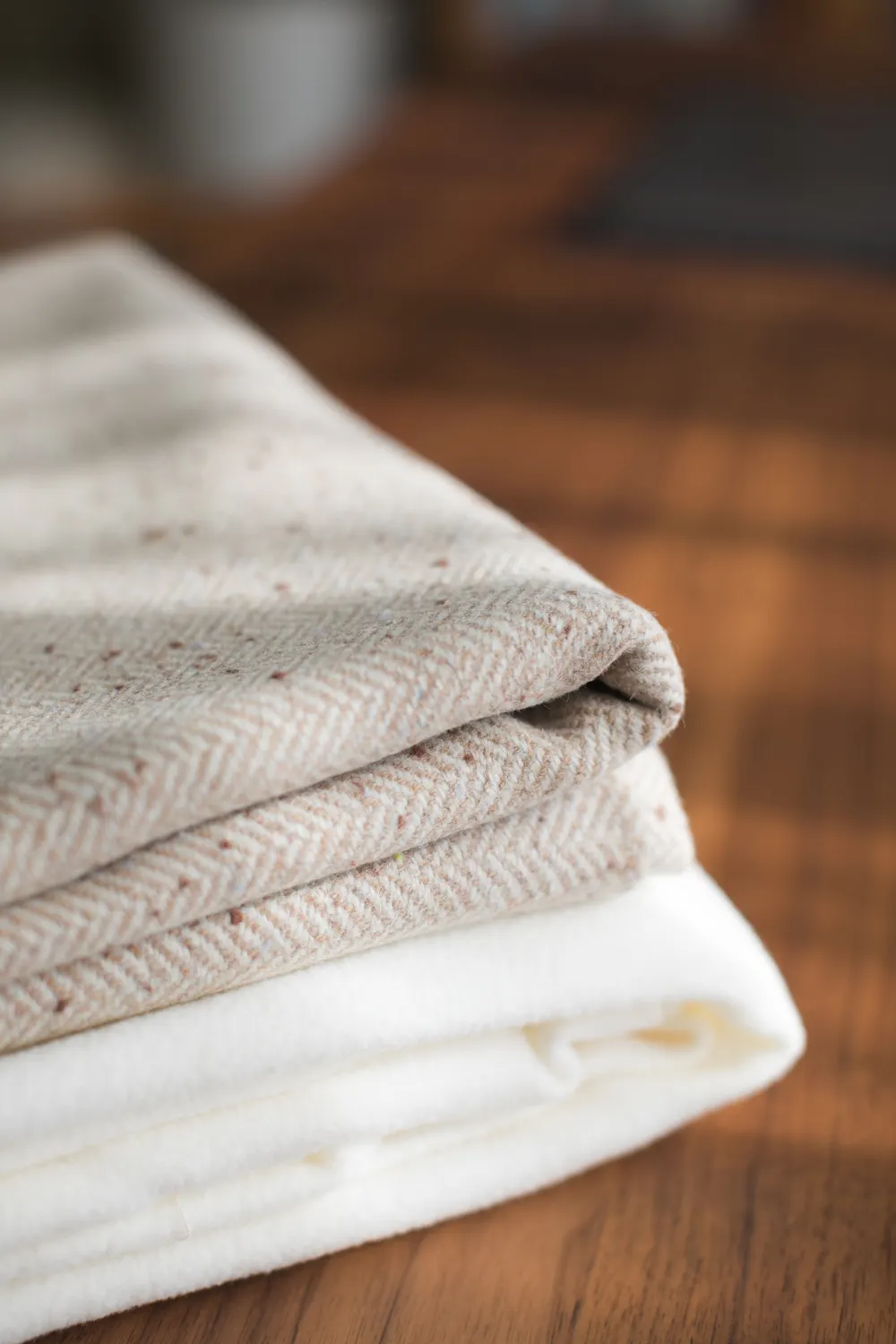 Washed linen throw
