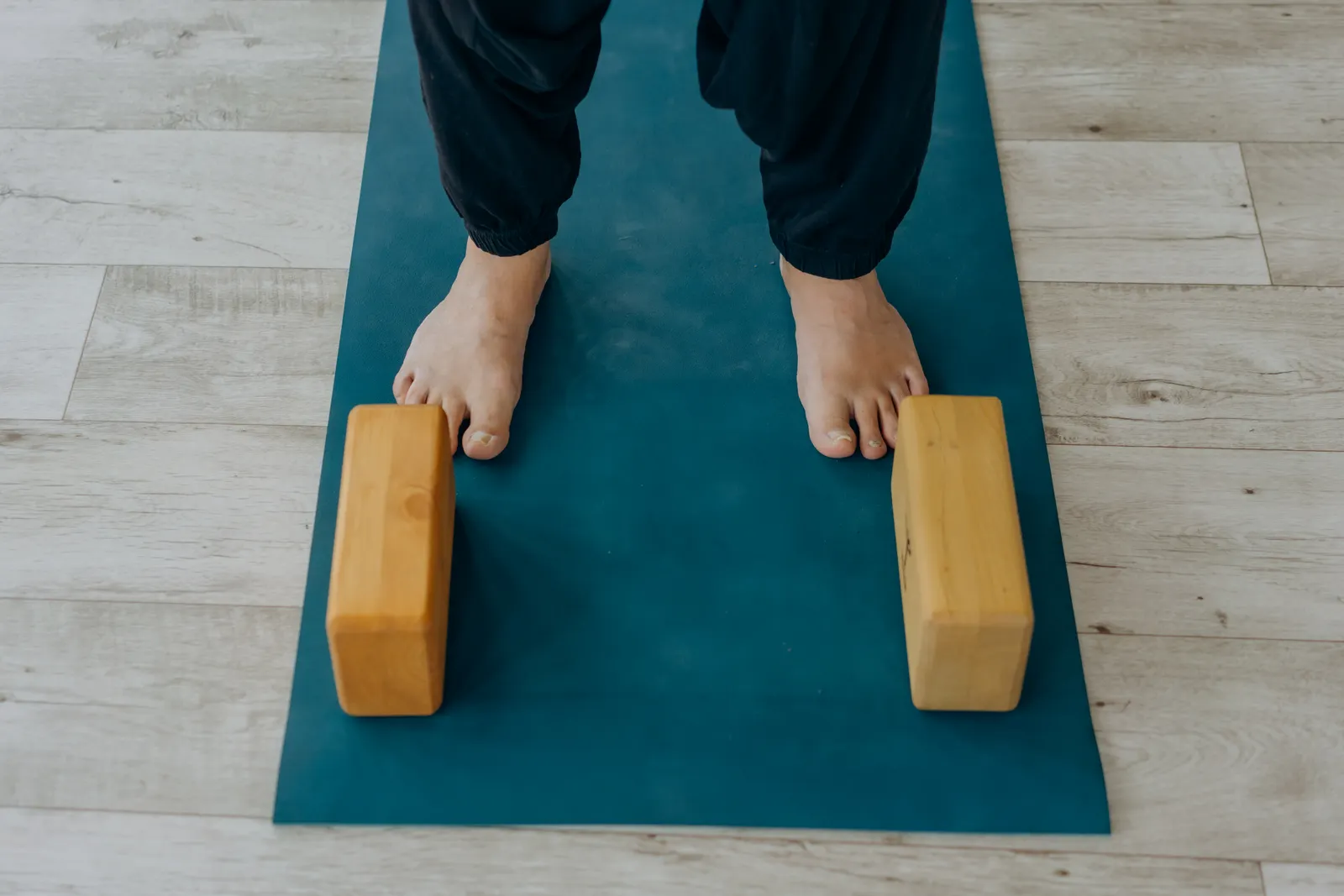 Blocks and a mat