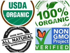 The USDA organic label and other similar food labels. 