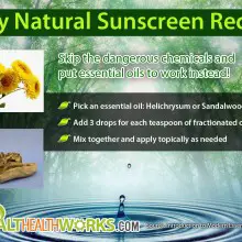 Healthy Natural Sunscreen Recipe Using Essential Oils