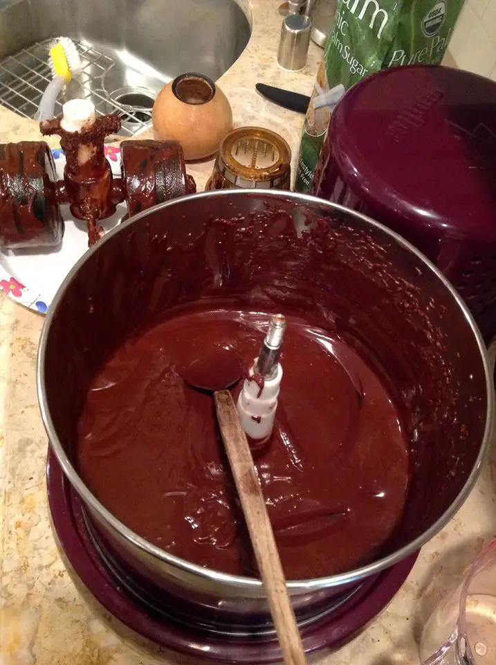 The makings of the raw Nutella recipe.