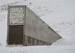 The Svalbard seed vault on a remote island part of Norway. 
