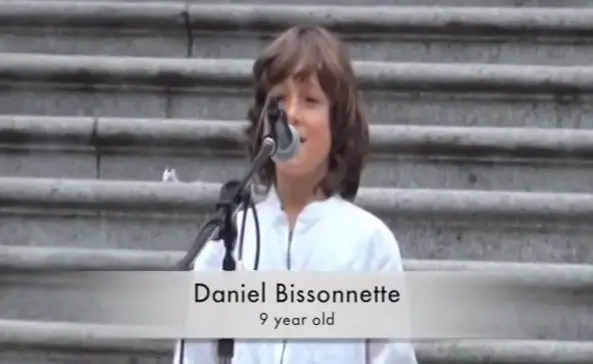 Nine-year-old Boy Daniel Bissonnette Gives Monsanto the Business in ...