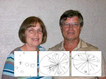 Mary Newport's husband Steve drew the following pictures of a clock; at right is the one drawn after taking coconut oil for Alzheimer's symptoms. PHOTO: Tampabay.com 