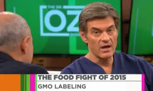 Dr. Oz on his September 24 show about GMO labeling and the pending Senate vote on the DARK Act.