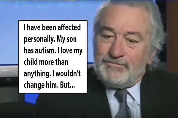 de niro autism son