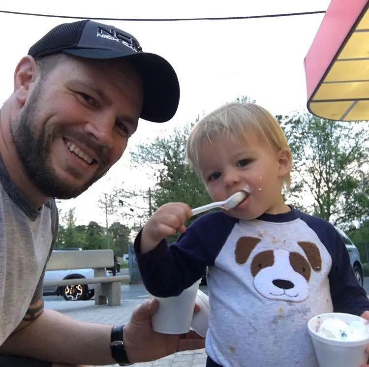 Nick Catone and son