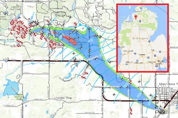 Northern michigan water contamination map