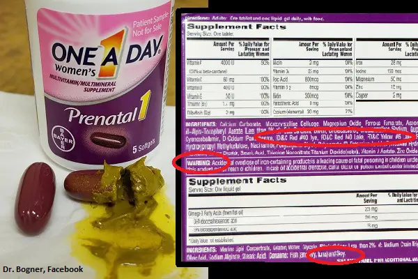 prenatal vitamins toxic ingredients 