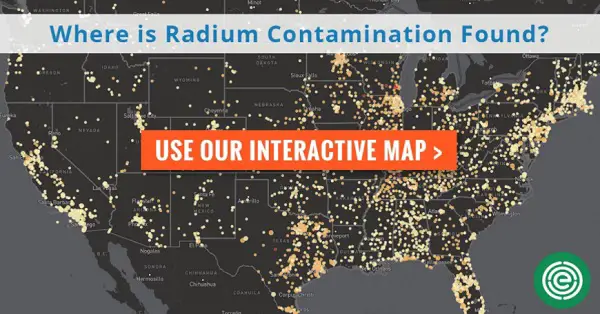 radium water contamination map