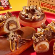 Krispy Kreme and Twix Debut Candy-Stuffed Donuts as Part of New Collaboration
