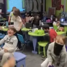 Kids at Las Vegas School Erupt with Joy After Teacher Says They Can Finally Take Their Masks Off For Good