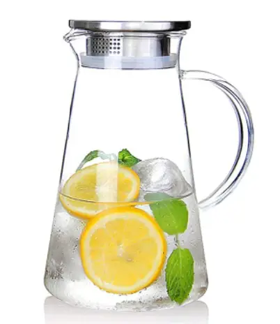glass pitcher health organic iced tea