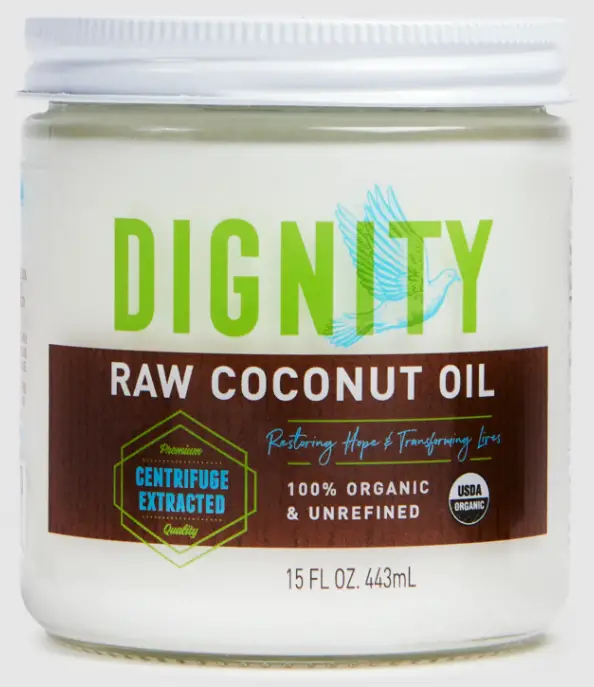 dignity raw organic coconut oil 