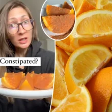 Woman Claims Eating a Whole Orange, with Peel is a Perfect Cure for Constipation