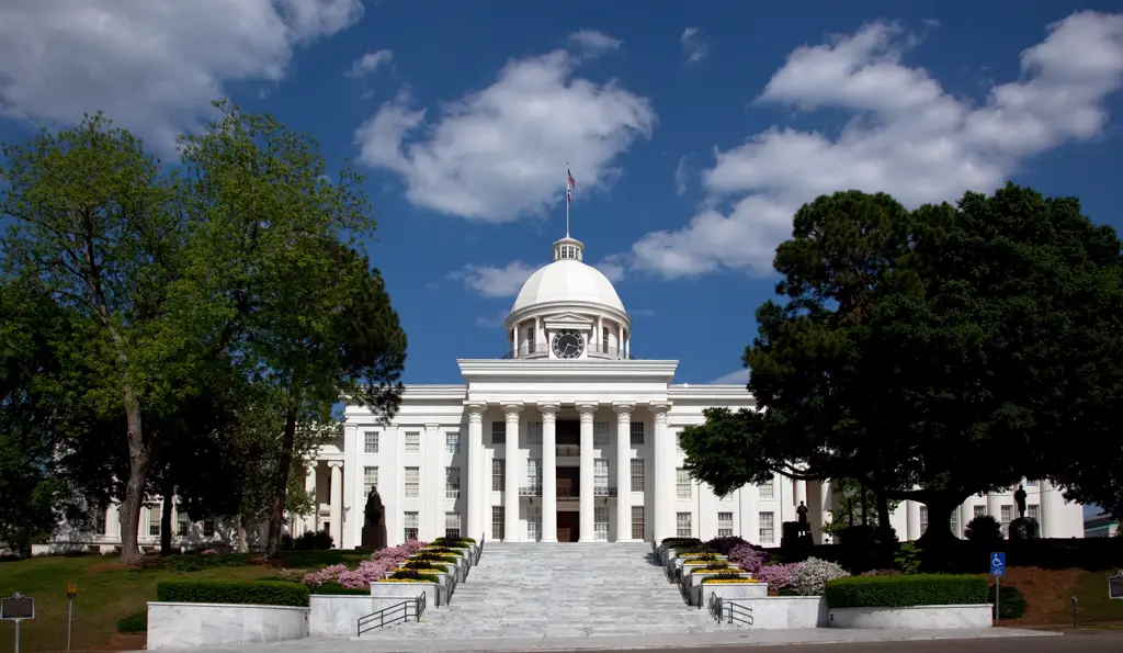 Alabama state capitol building. 