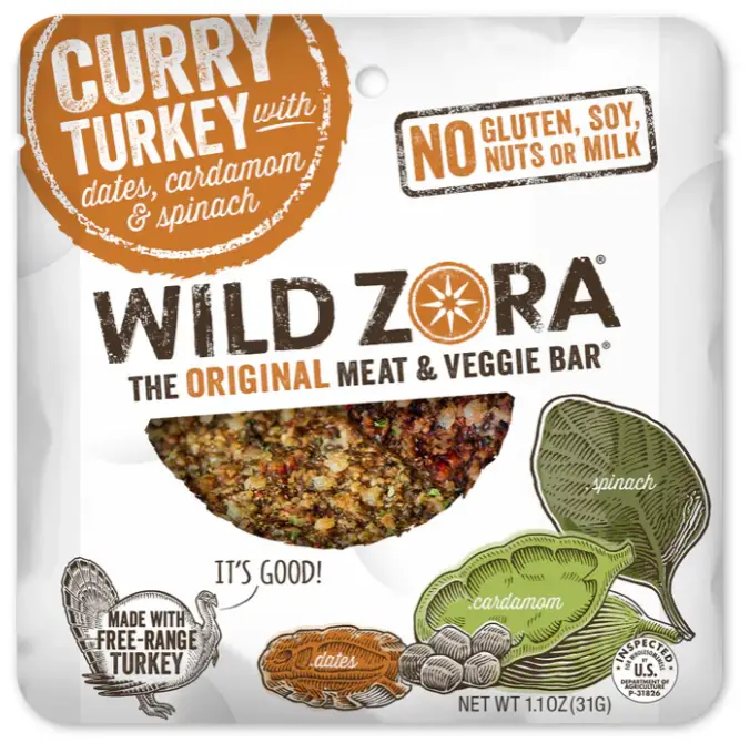 Free range turkey bars from Wild Zora. 