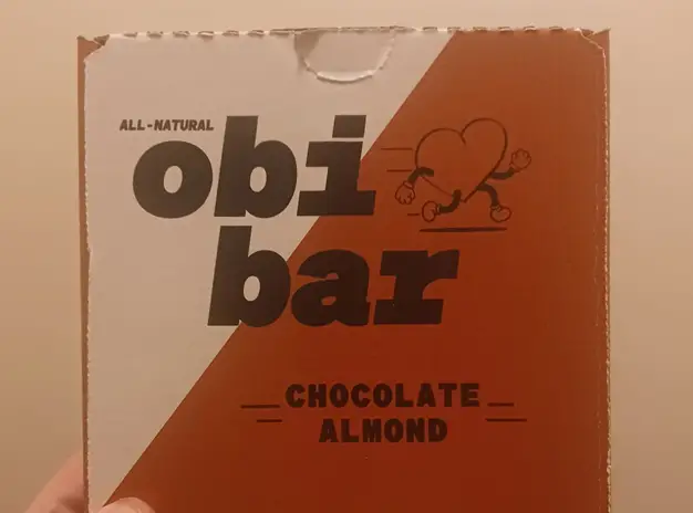 Obi Bar Chocolate flavor.